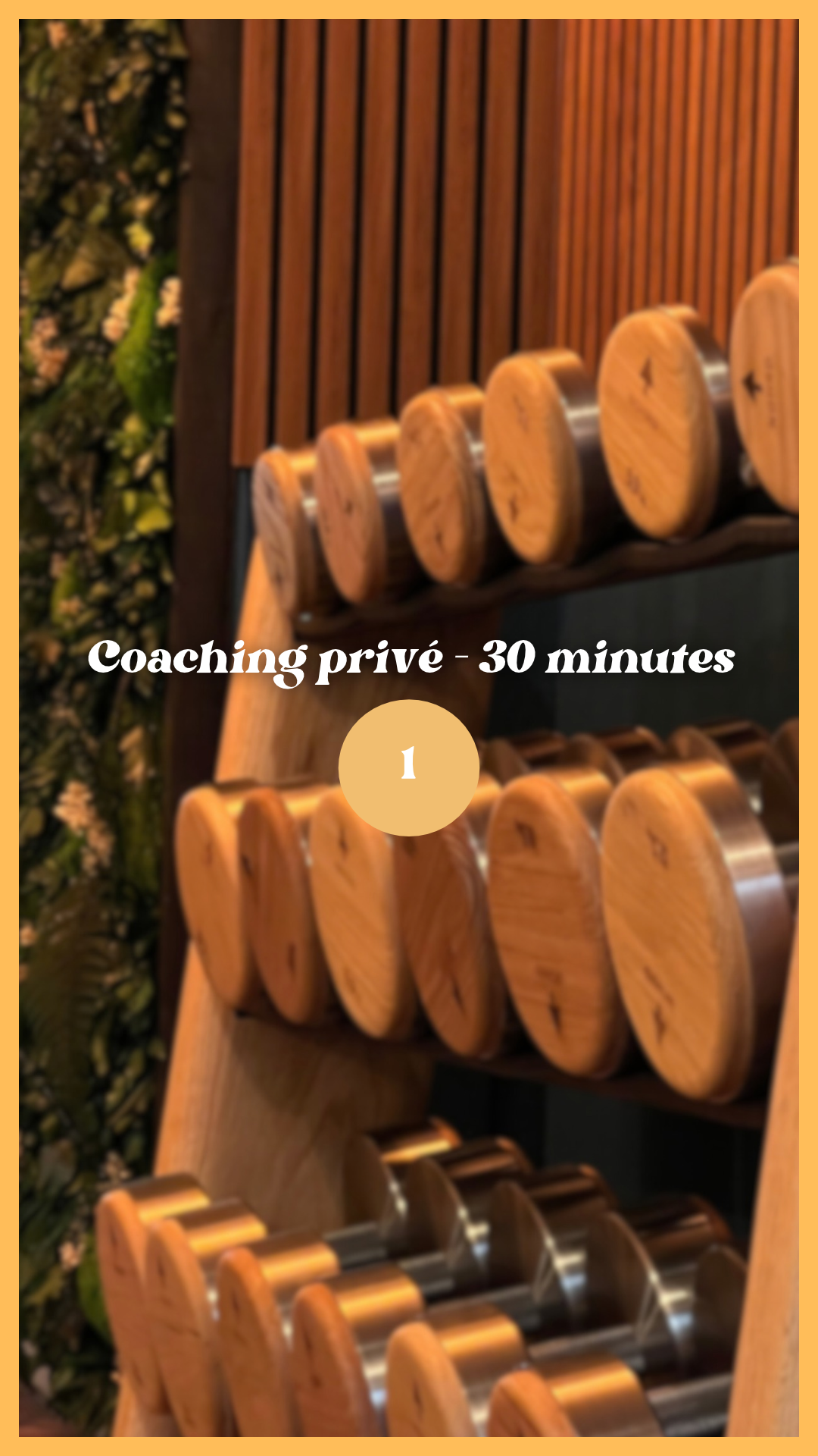 Coaching privé 30 min - 01 créneau