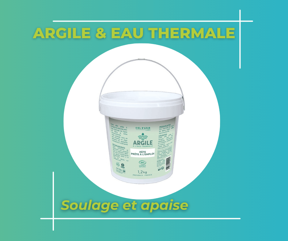 Argile et eau thermale pot 1.2kg