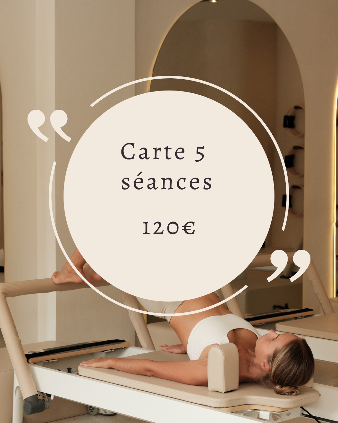 02 - Carte de 5 séances Reformer