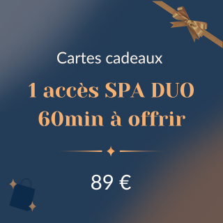 Accès Spa 60min en DUO à offrir