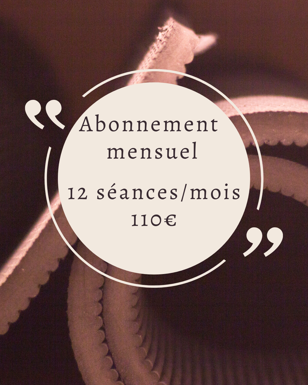 08 - Abonnement annuel 12 mois - 12 séances / mois