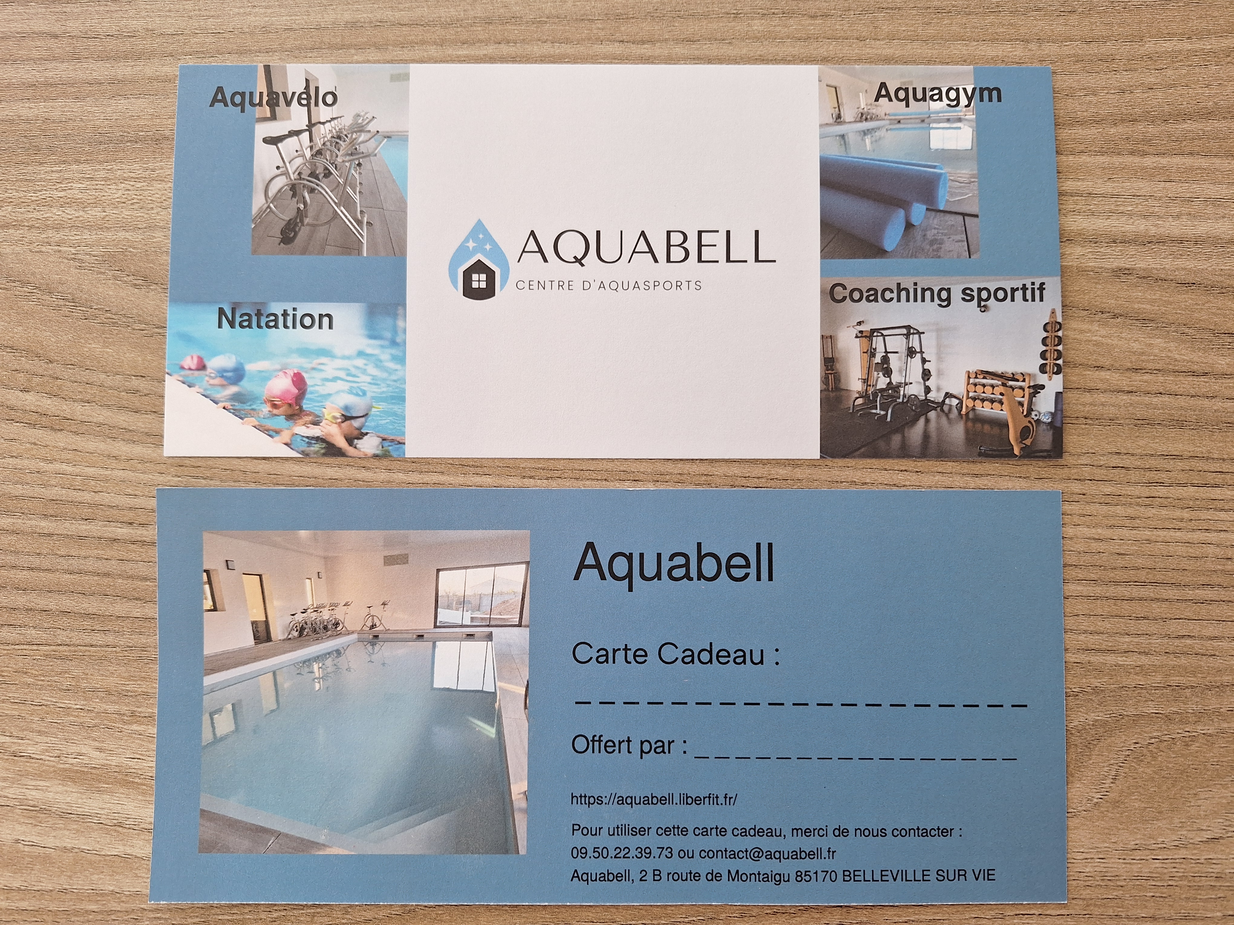 Carte cadeau Aquabell