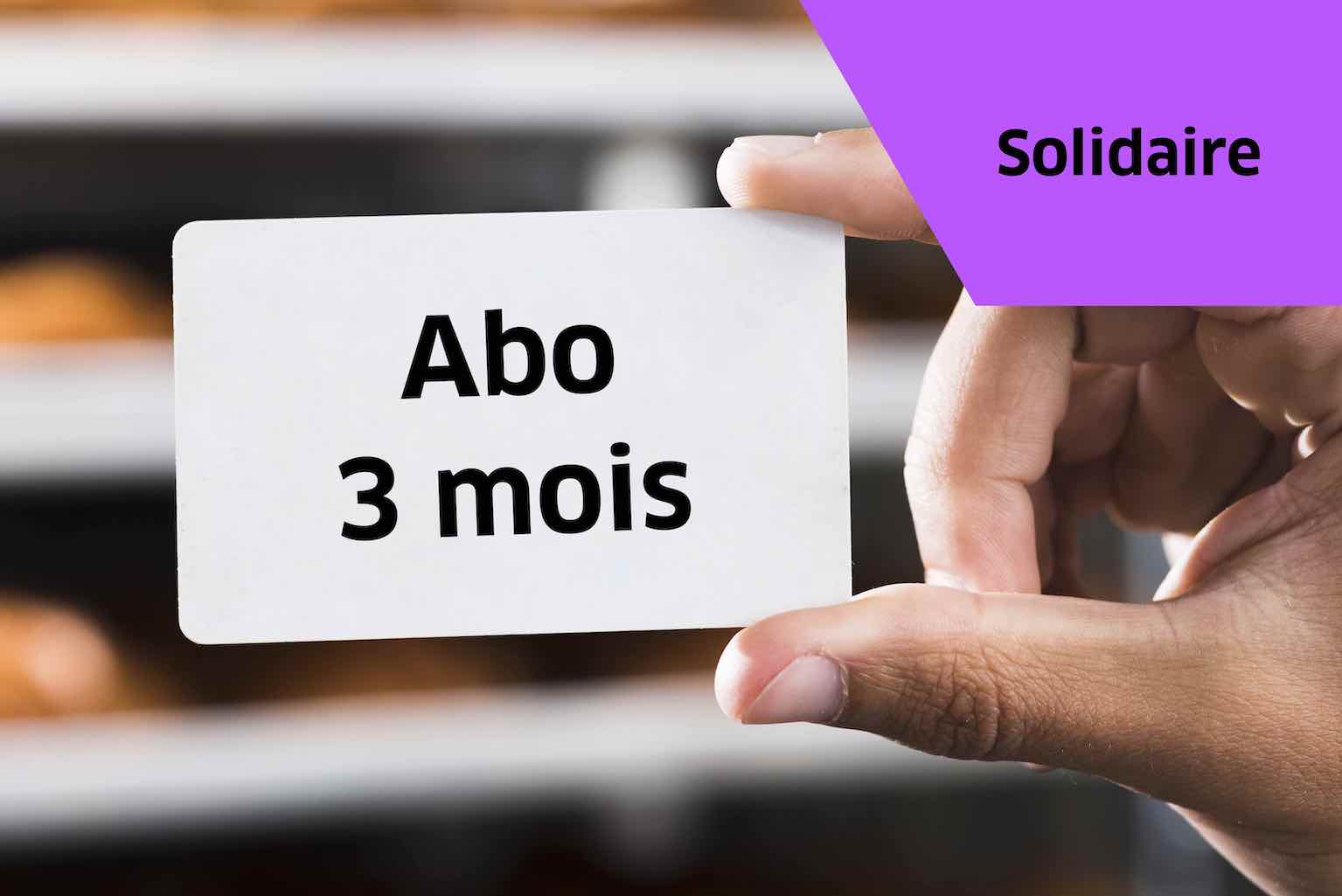 Abo mensualisé trimestriel - Tarif Solidaire