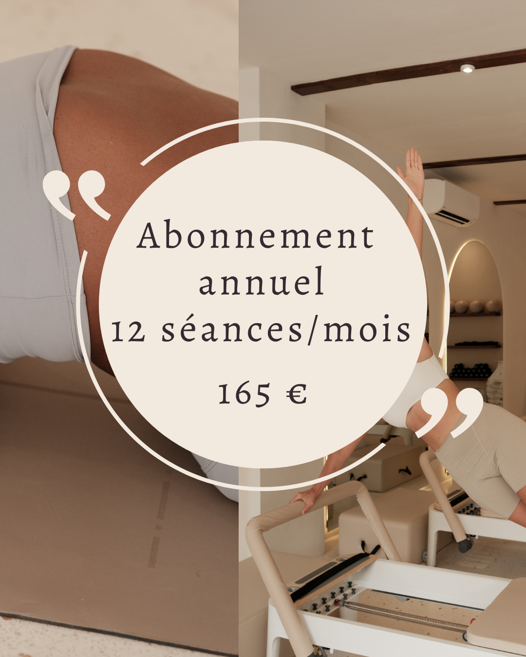 Abonnement annuel Hybride - 6 séance tapis & 6 Reformer / mois