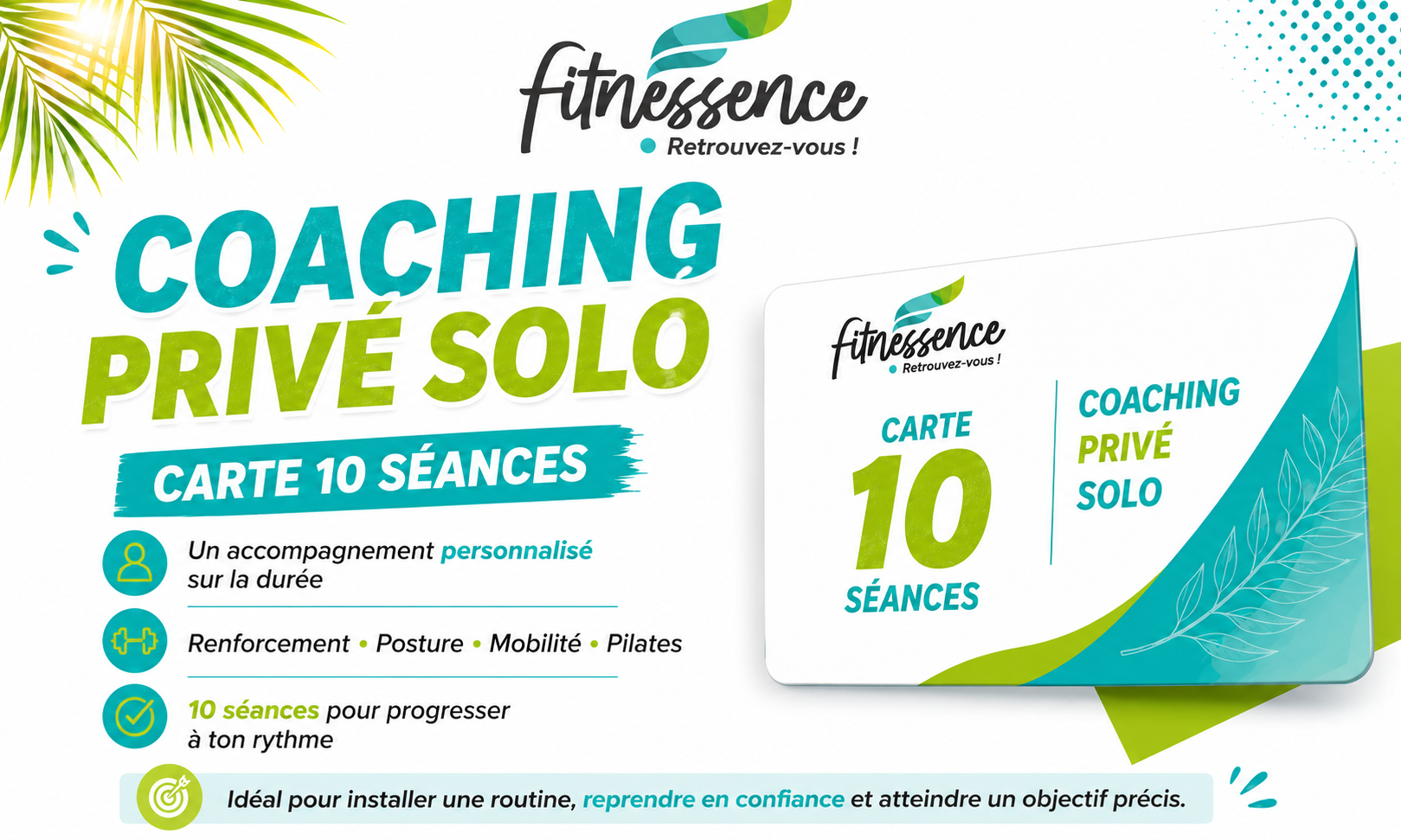 COACHING PRIVE SOLO - Carte de 10 séances