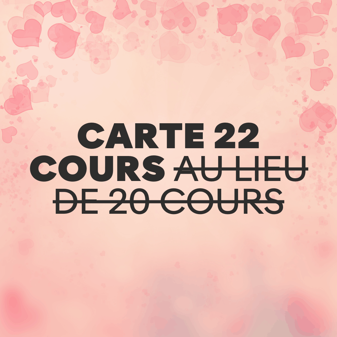 Carte 22 cours au lieu de 20 cours