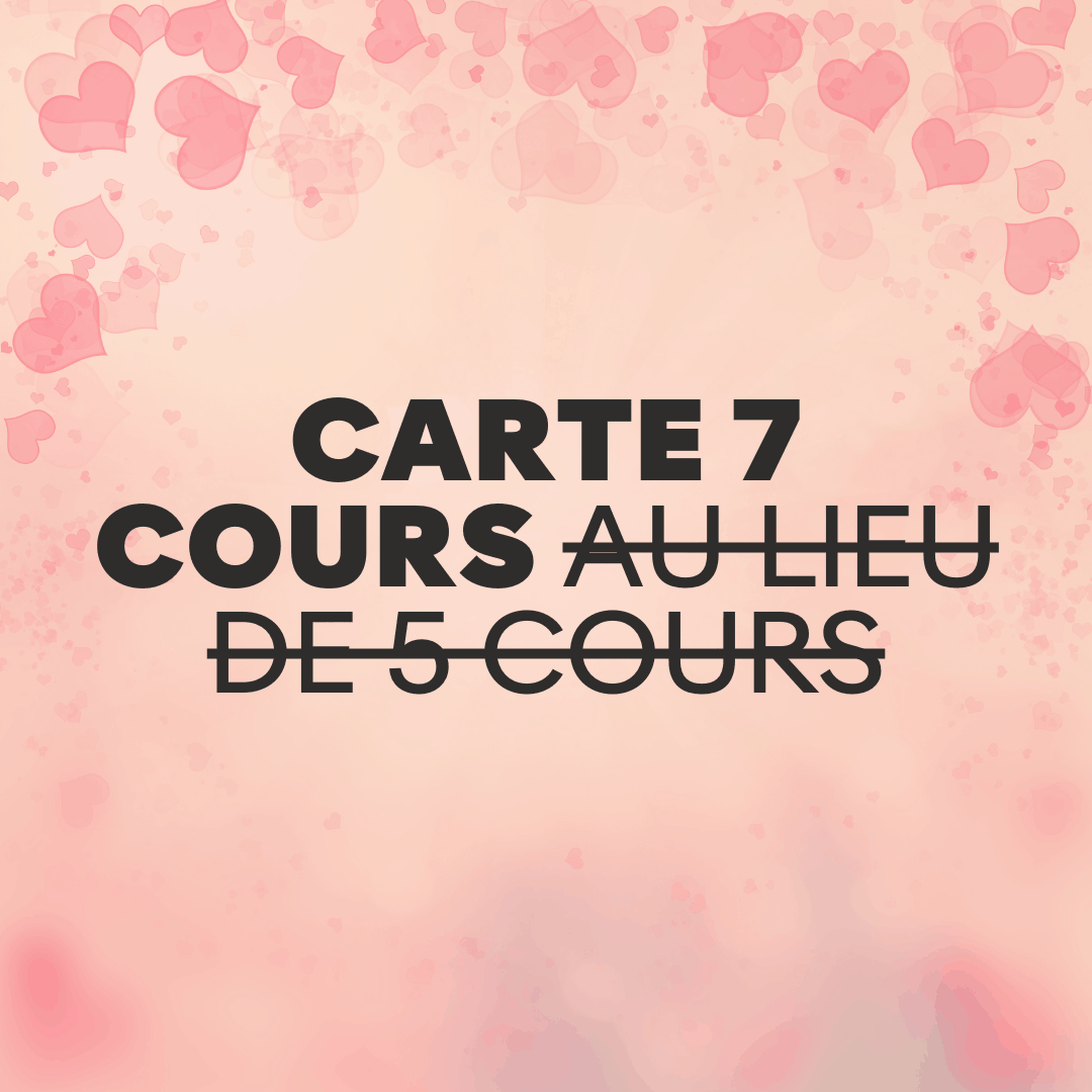Carte 7 cours au lieu de 5