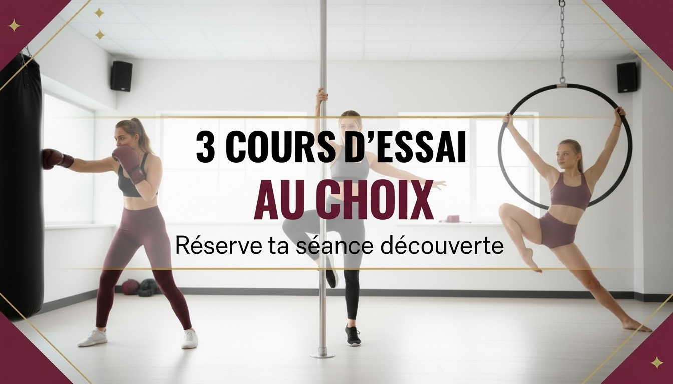 3 cours d’essai au choix