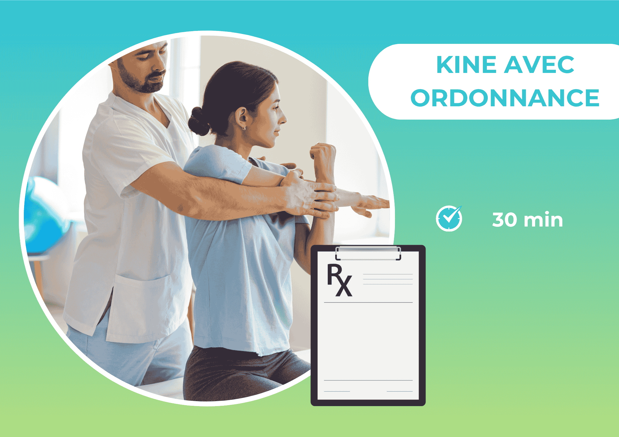 1 séance de kiné avec ordonnance