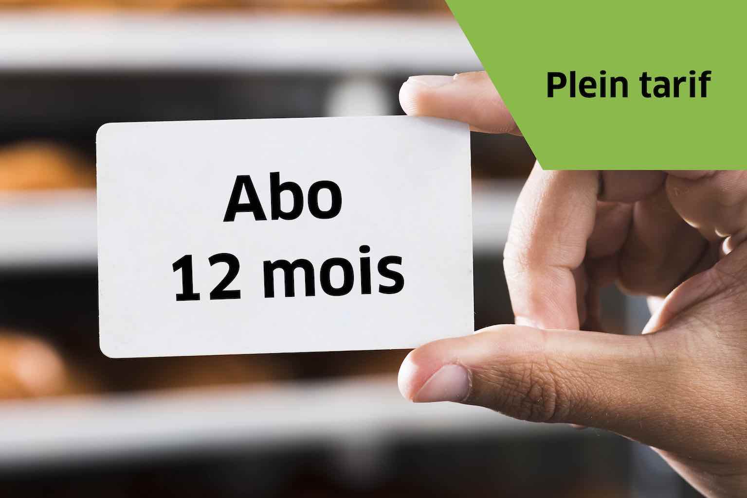 Abo mensualisé 12 mois - Plein Tarif